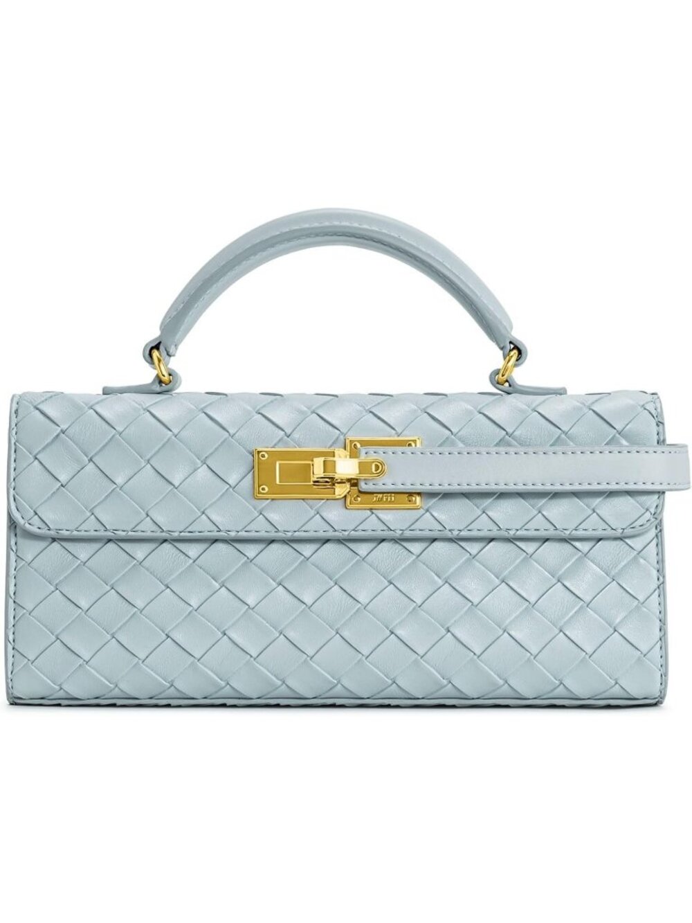 Women's Blue Keyla Top Handle Stylish Purse Structured Handbag Shoulder Bag